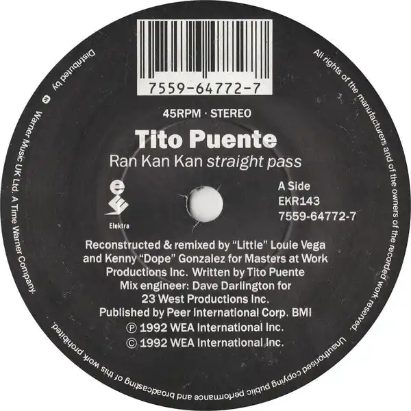 Buy Today Tito Puente : Ran Kan Kan 7", Single (VG / VG+) - Dig Vinyl