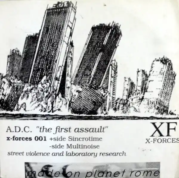 A.D.C.* : The First Assault 7" (VG+ / VG+) - Dig Vinyl Certified