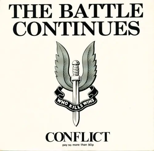 Conflict : The Battle Continues 7", Single, Whi (VG+ / VG) - Dig Vinyl New Release