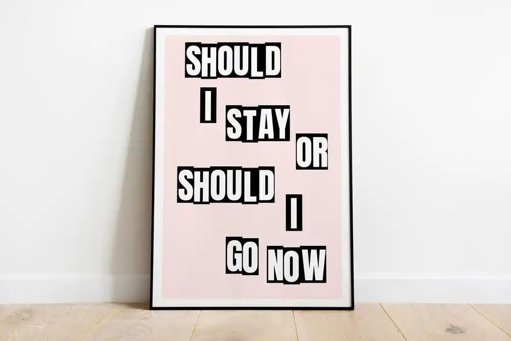 Clash - Should I Stay Or Should I Go - Art Print Price Cut