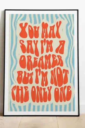 Mega Sale John Lennon - Imagine - Art Print