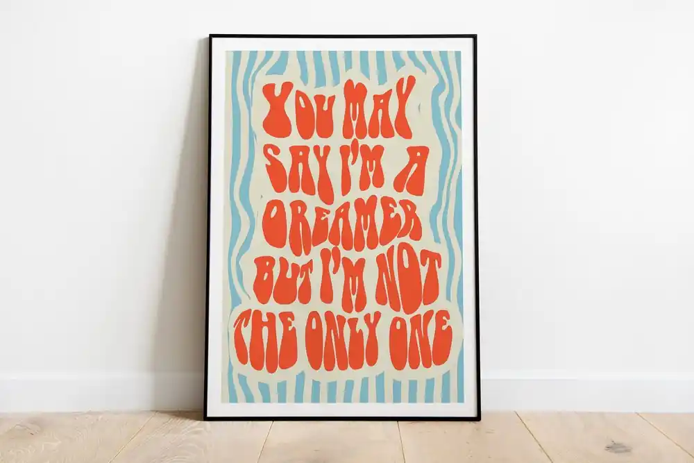 Mega Sale John Lennon - Imagine - Art Print