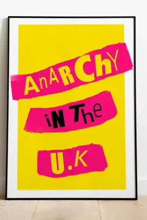 Sex Pistols - Anarchy In The UK - Art Print Next Day Delivery