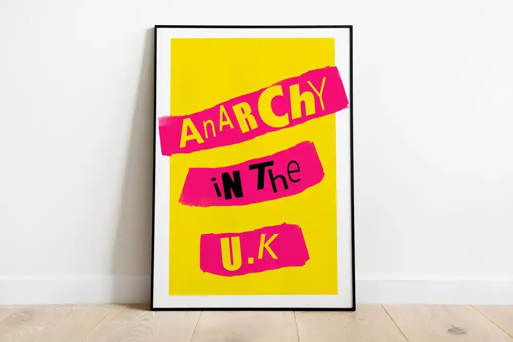 Sex Pistols - Anarchy In The UK - Art Print Next Day Delivery