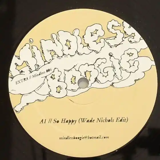 Price Cut Wade Nichols : So Happy 12" (VG+ / VG+) - Dig Vinyl