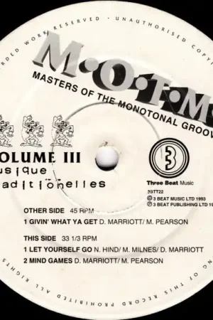 Masters Of The Monotonal Groove : Volume III 12" (VG / VG) - Dig Vinyl Seasonal Sale