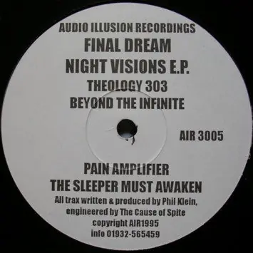 Final Dream : Night Visions EP 12", EP (VG / VG) - Dig Vinyl Modern