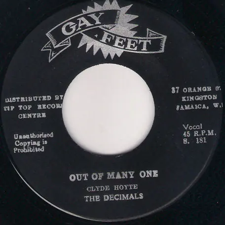 Buy Online Out Of Many One / Decimal Song