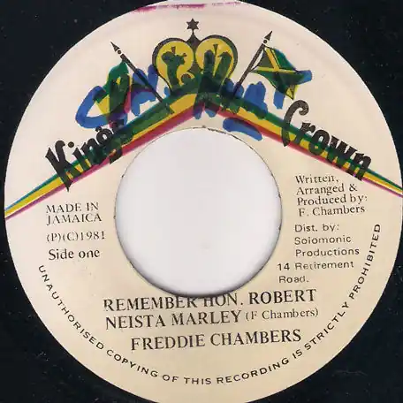 While Supplies Last Remember Hon Robert Nesta Marley / Ver