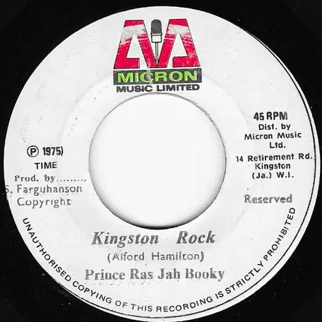 Limited Edition Kingston Rock / Kingston Version
