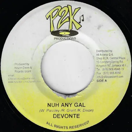 Nuh Any Gal / The Culture Riddim Price Cut