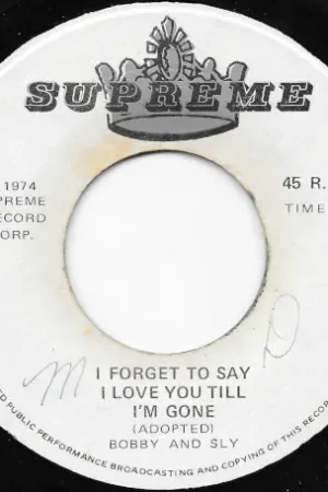 I Forget To Say I Love You Till Im Gone / Take A Taste Order Now