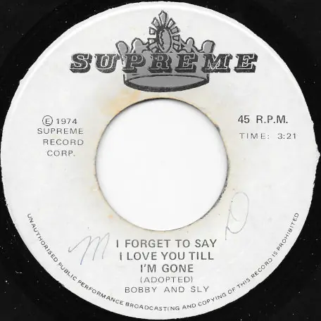 I Forget To Say I Love You Till Im Gone / Take A Taste Order Now