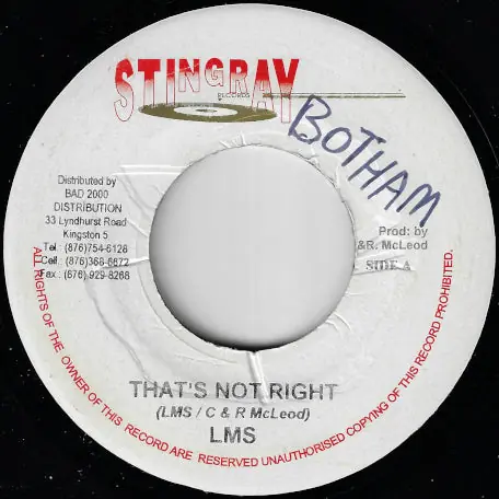 Thats Not Right / Run Away Dub Free Delivery