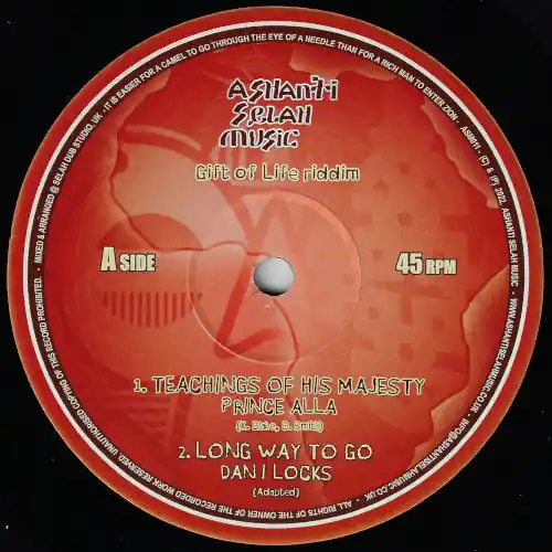 GIFT OF LIFE RIDDIM Teachings Of His Majesty / Long Way To Go / Songs Fast Shipping