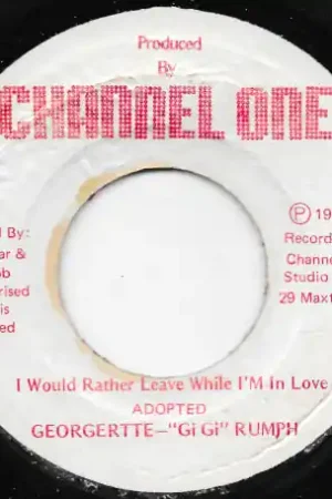 Shop Now I Would Rather Leave While Im In Love / Ver