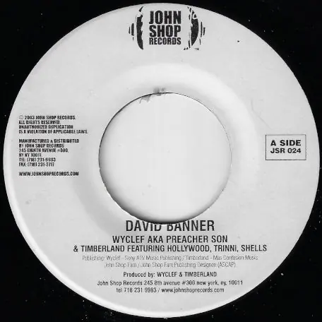 David Banner ( David Banner (Radio Edit) New Arrival