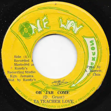 Oh Jah Come / Ta Teacher Dub Buy Online