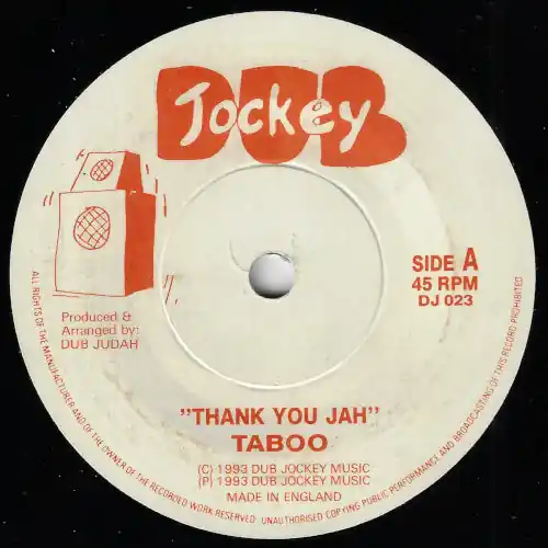 Direct From Factory Thank You Jah / Thank You Dub