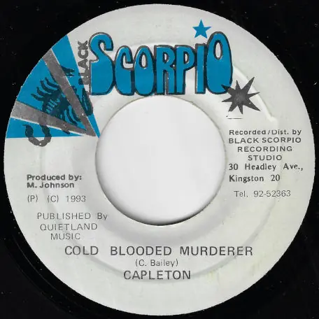 Cold Blooded Murderer / Ver New Arrival