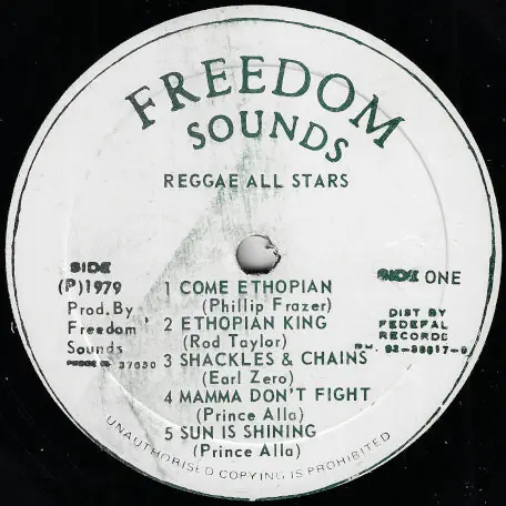 Exclusive Reggae All Stars