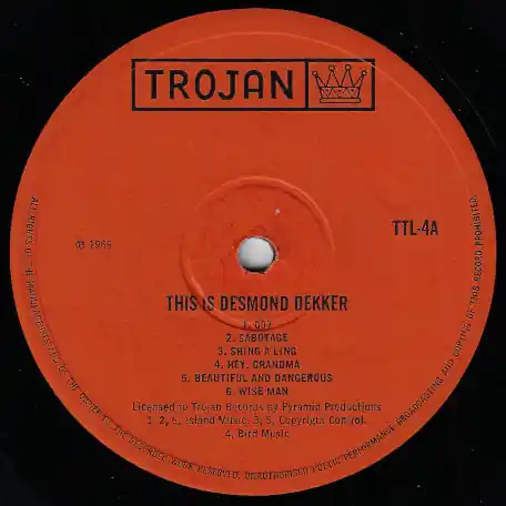 Direct From Manufacturer This Is Desmond Dekker