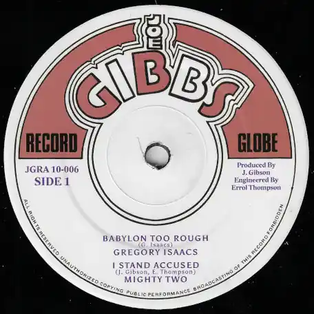 Babylon Too Rough / I Stand Accused / Heart And Soul / Give It To Jah Discount