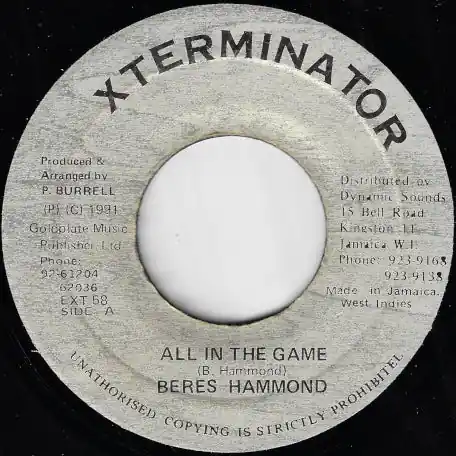 All In The Game / Ver Bulk Order
