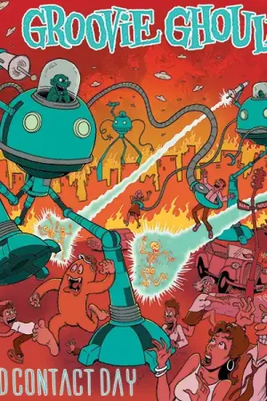 Groovie Ghoulies - World Contact Day (LP, neon orange/neon yellow galaxy vinyl) Affordable