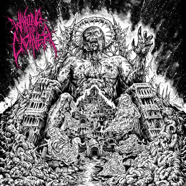 Waking The Cadaver - Authority Through Intimidation (LP, blood splattered satisfaction vinyl) Same Day Shipping