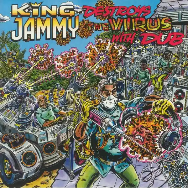 Sale SALE: King Jammy - Destroys The Virus With Dub (LP, inc poster) was £22.99
