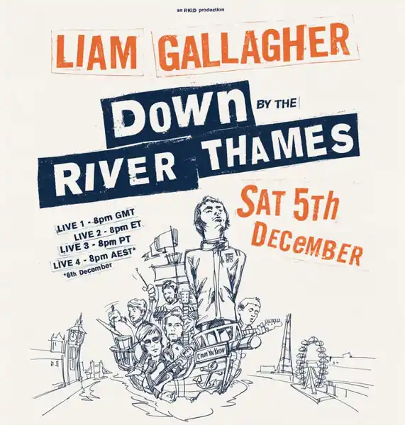 Editor’s Pick Liam Gallagher - Down By The River Thames (2xLP, orange vinyl)