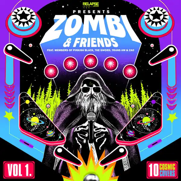 Free Shipping Zombi - Zombi & Friends Vol 1 (LP, silver vinyl)