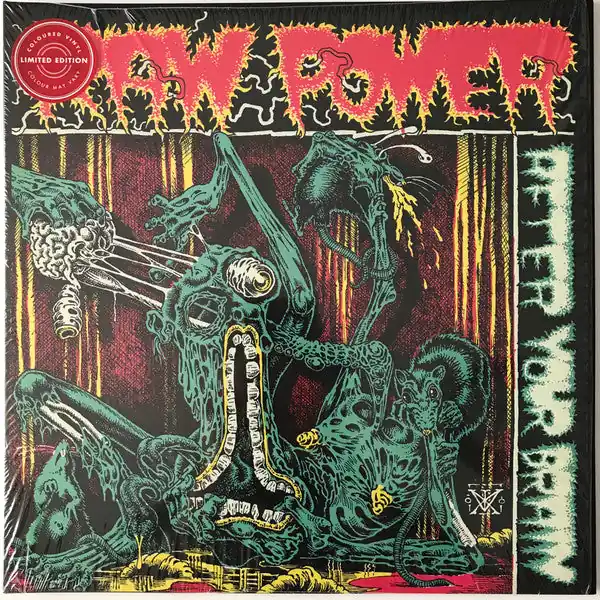 Seasonal Sale Raw Power - After Your Brain (LP, white and red splatter vinyl)