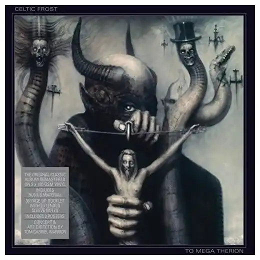 Celtic Frost - To Mega Therion (2xLP, silver vinyl inc two posters) Brand New