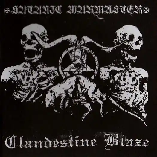 Bargain Satanic Warmaster / Clandestine Blaze - s/t split (CD, digipak)