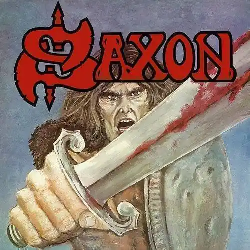Super Sale Saxon - Saxon (LP, blue and red splatter vinyl)