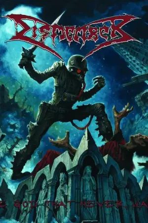 Free Shipping Dismember - The God That Never Was (LP, blue in red split vinyl)