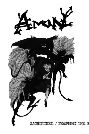 Affordable Amon - Sacrificial/Feasting The Beast (LP, red/black marbled vinyl)