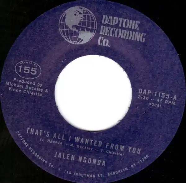 Jalen N'Gonda - That's All I Wanted From You / So Glad I Found You (7") In Demand
