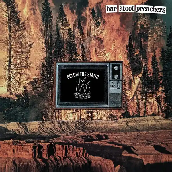 Direct From Factory Bar Stool Preachers - Below The Static (12", clear with red, black and white vinyl)