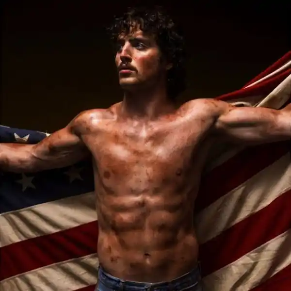 Weekend Sale Benson Boone - American Heart (LP, red, white and blue marbled vinyl)