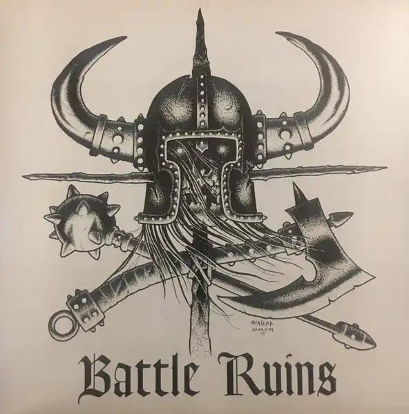 Battle Ruins - s/t (LP, silver/black swirl vinyl) While Supplies Last
