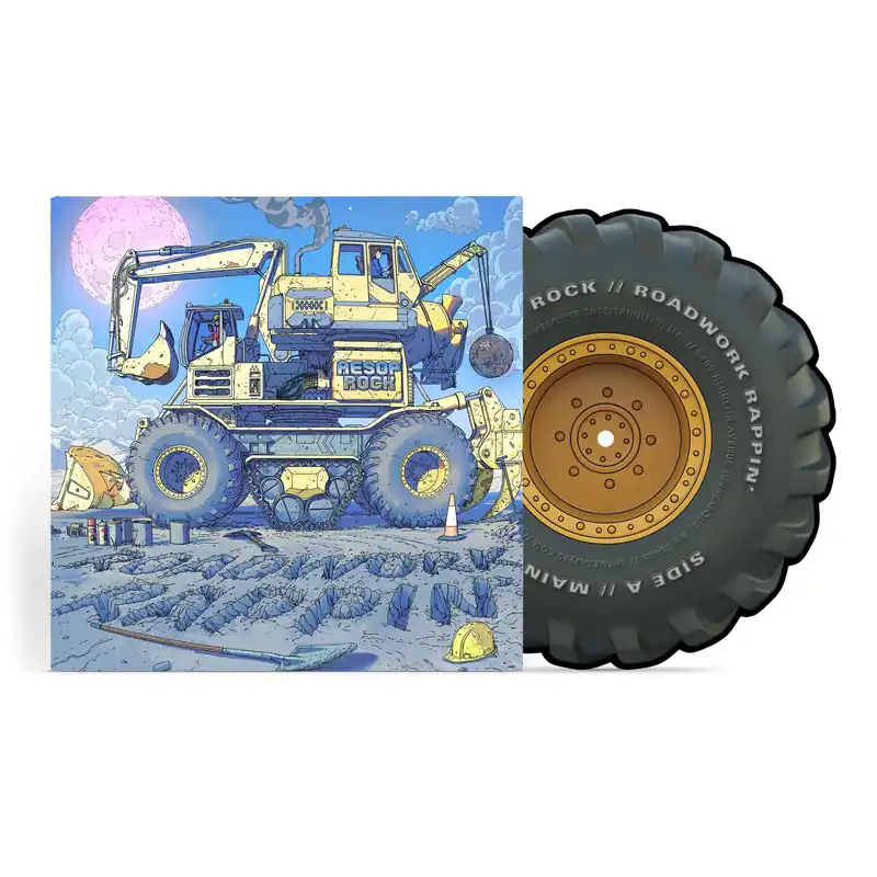 AESOP ROCK - Roadwork Rappin' - 7" Die-Cut Picture DIsc Vinyl Professional Grade