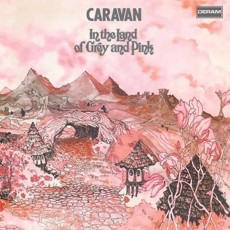 Wholesale CARAVAN - In The Land Of Grey and Pink - Pink and Grey Marbled Double Vinyl LP