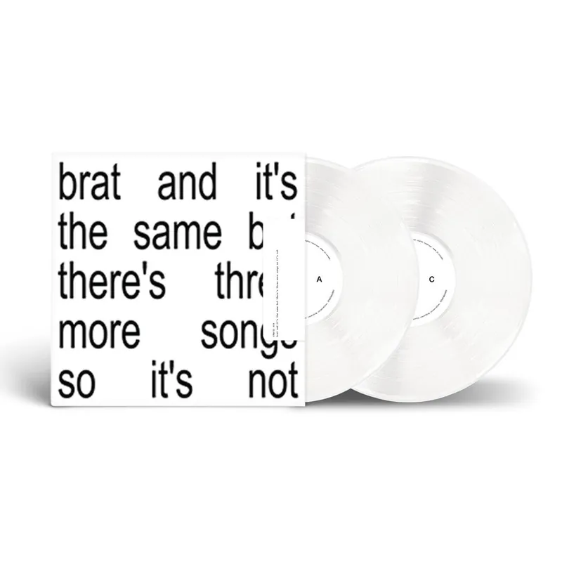 Wholesale CHARLI XCX - Brat and it's the same but there's three more songs so it's not - Double White Vinyl LP
