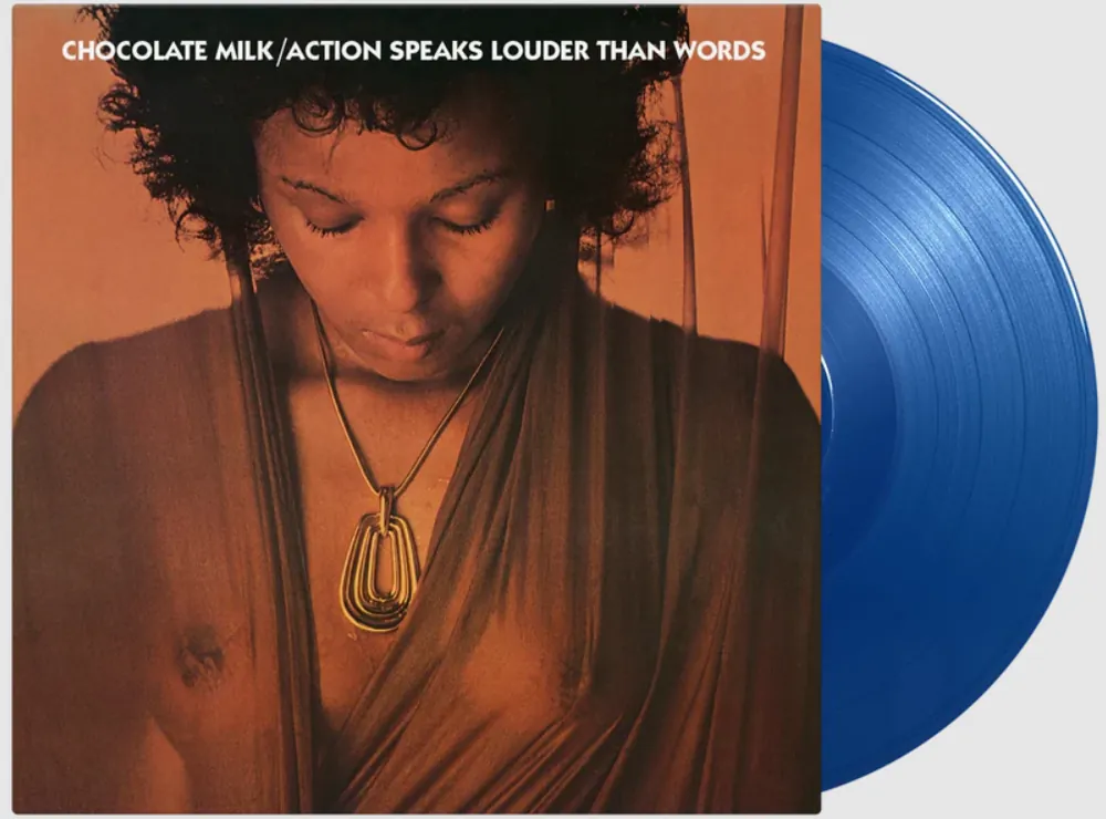 CHOCOLATE MILK - Action Speaks Louder Than Words - Blue Vinyl LP - Limited Edition Money Back Guarantee