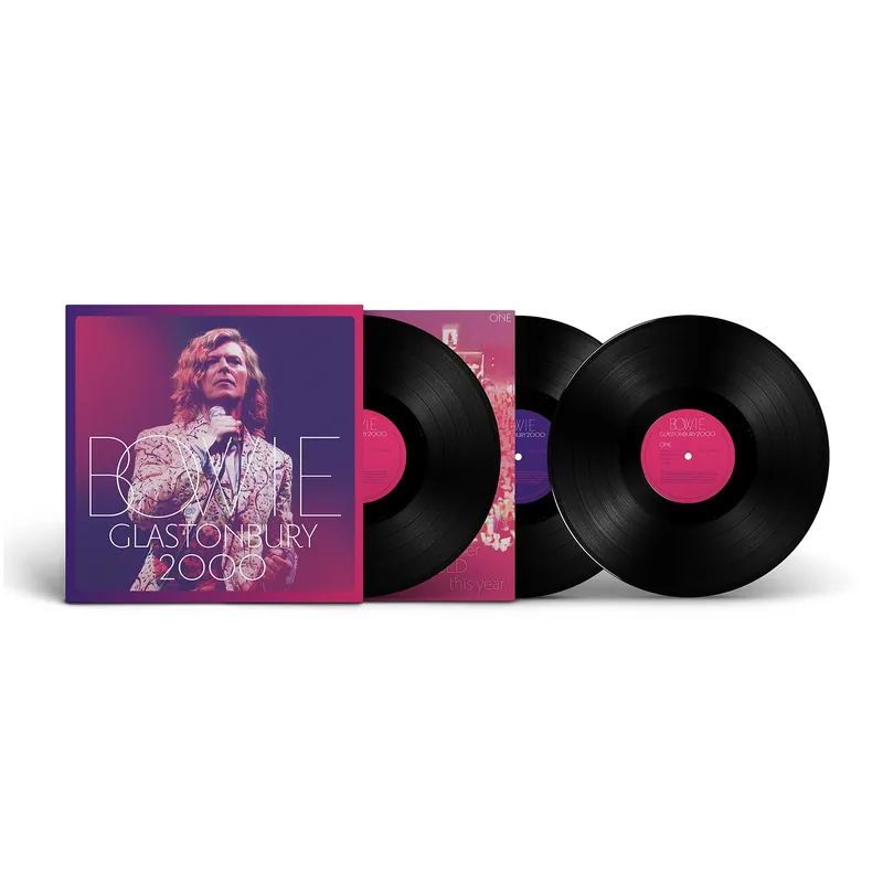Buy Direct DAVID BOWIE - Glastonbury 2000 - Triple Vinyl LP with Wide Spine Sleeve - 25th Anniversary