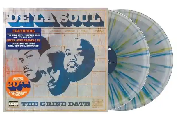 New Release DE LA SOUL - The Grind Date - Clear and Blue Splatter Double Vinyl LP