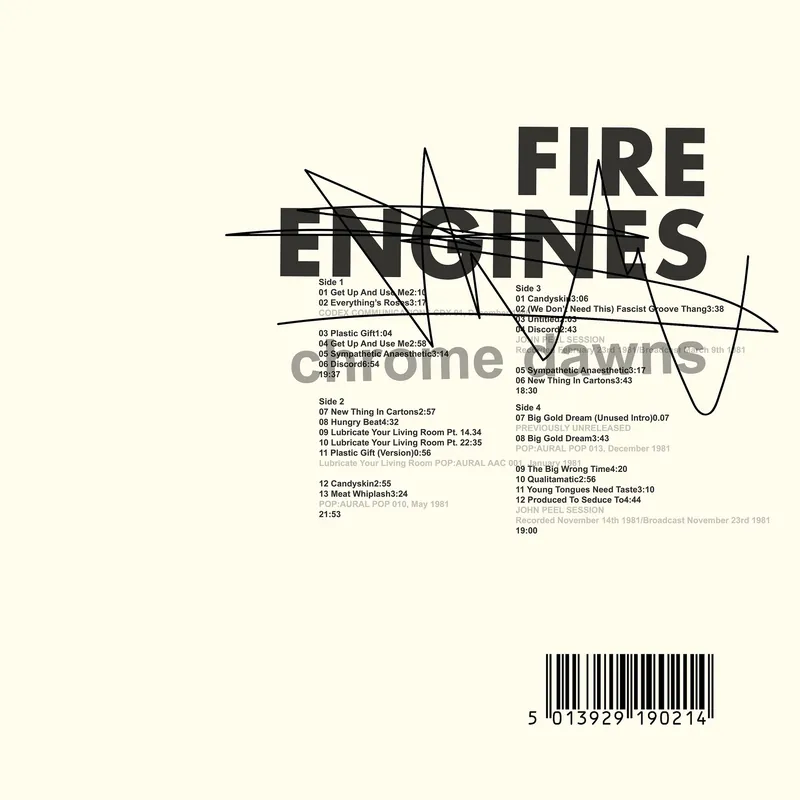 FIRE ENGINES - chrome dawns - Double Vinyl LP Trusted Brand